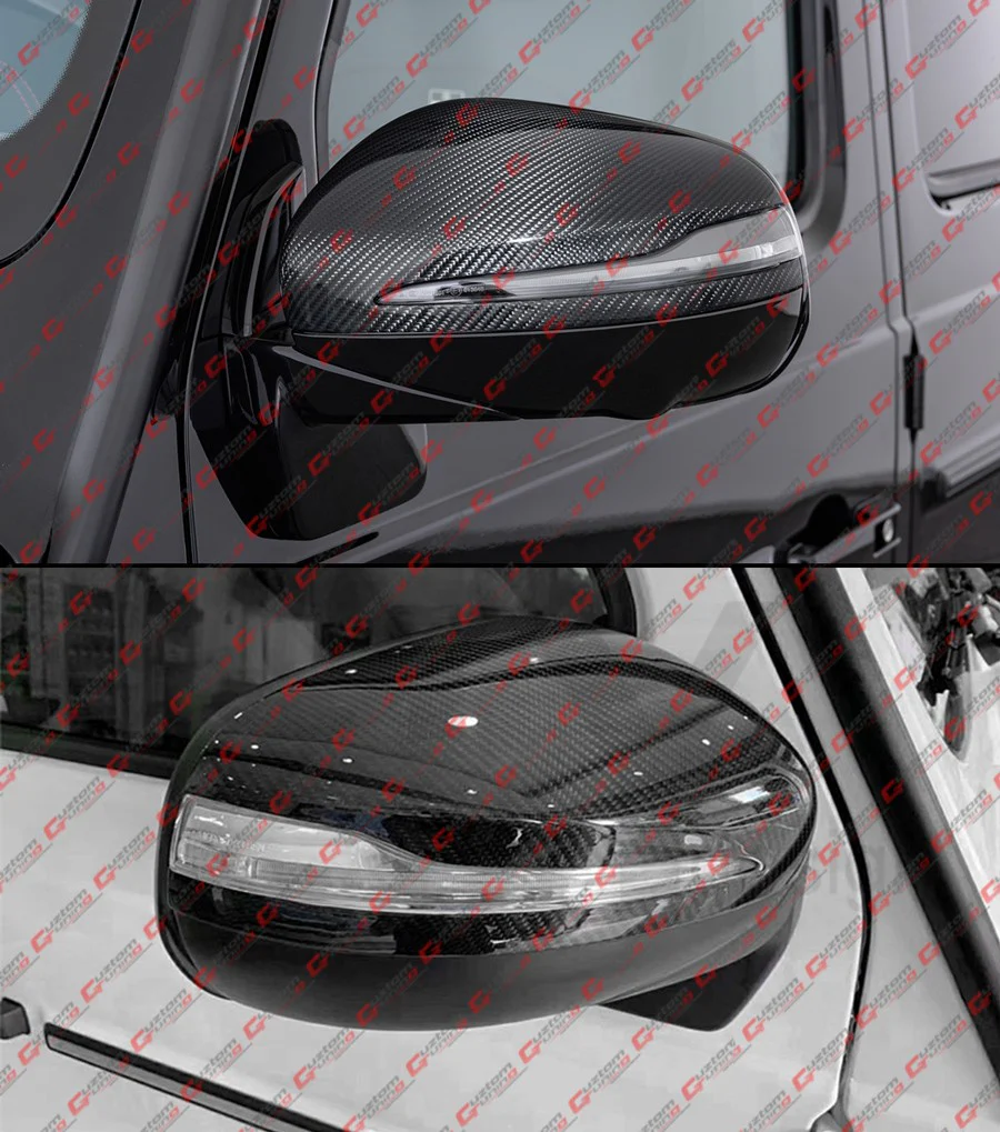 For 2019-2025 W464 G63 G550 / 2020-2025 GLE GLS Full Carbon Fiber Replacement Mirror Cap - Image 5