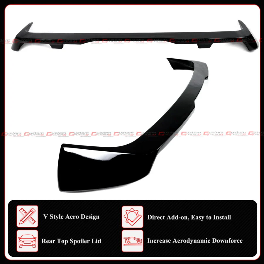 For 2019-2026 BMW X7 G07 M60i Gloss Black Rear Roof Spoiler Wing Extension - Image 3