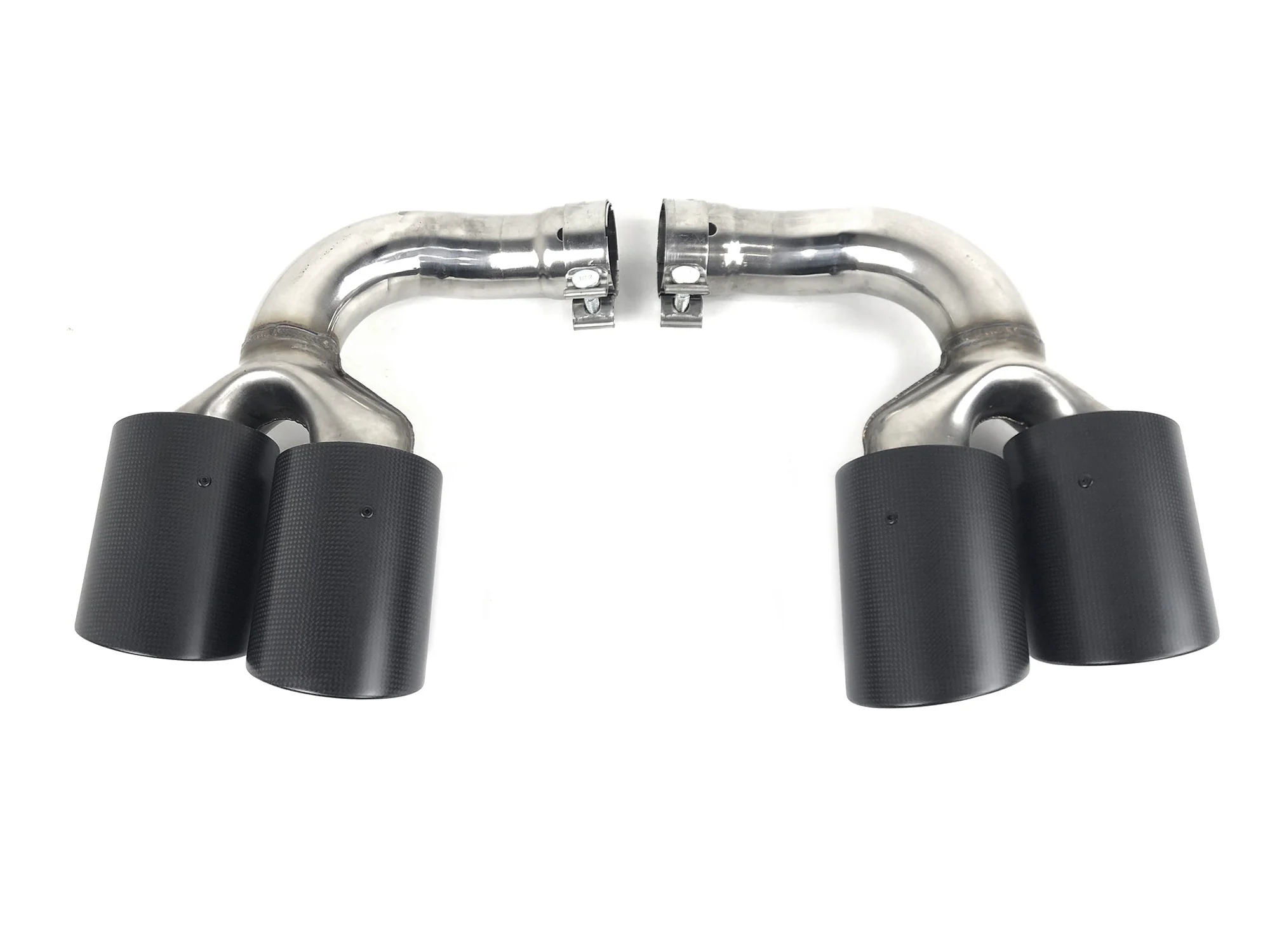 Real Carbon Fiber Exhaust Tips Muffler for 2019-2026  Porsche Cayenne Base 9Y0 - Image 4