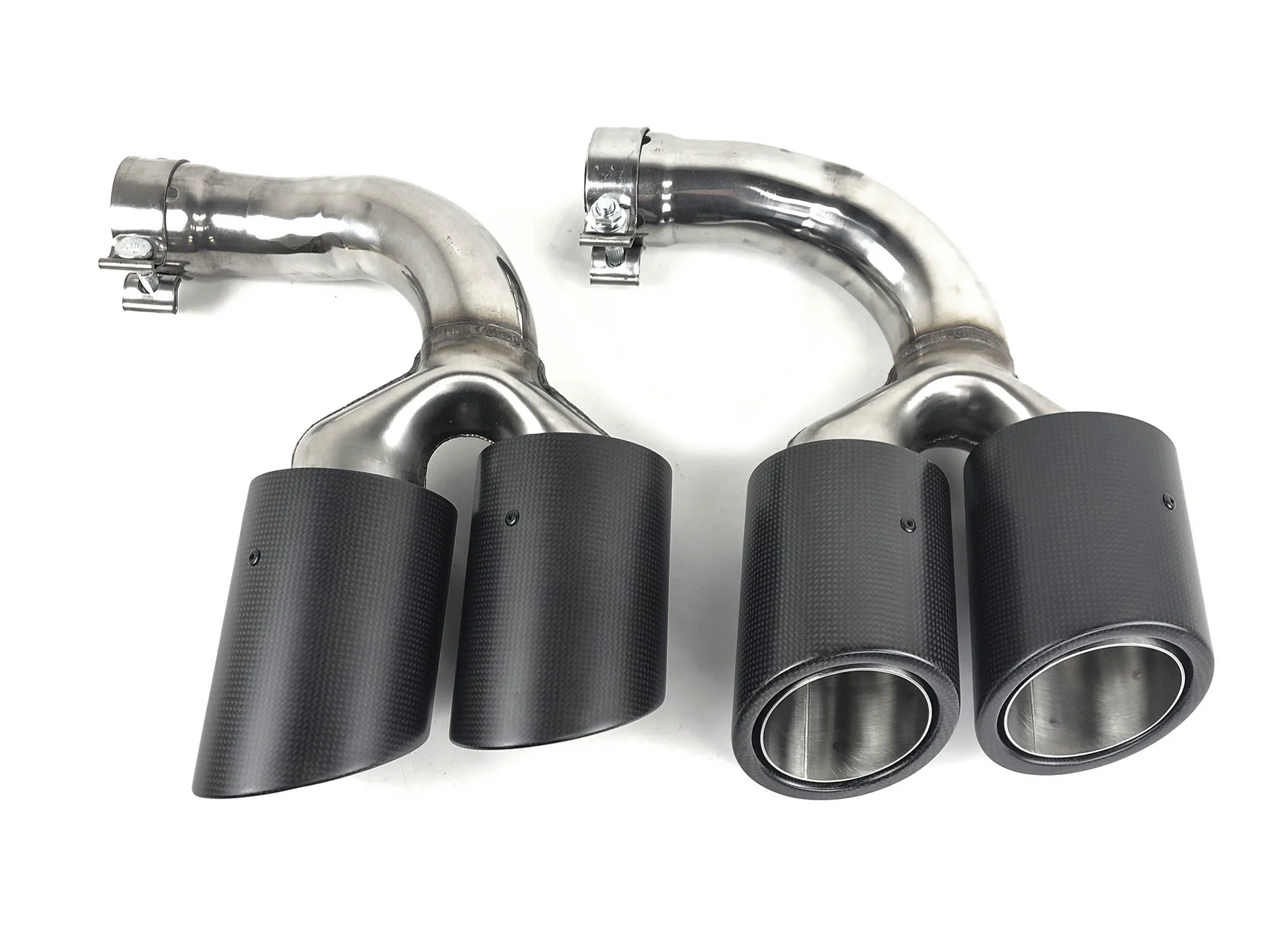 Real Carbon Fiber Exhaust Tips Muffler for 2019-2026  Porsche Cayenne Base 9Y0 - Image 5