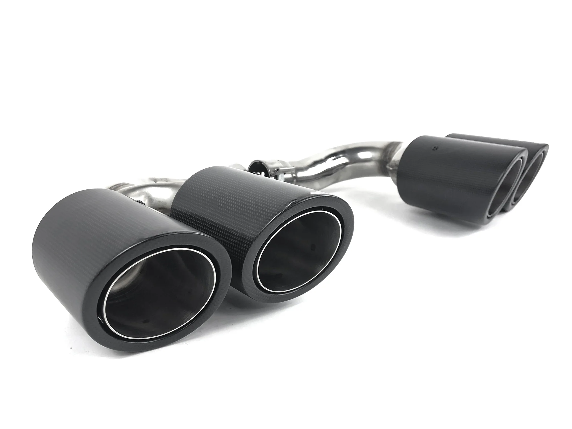 Real Carbon Fiber Exhaust Tips Muffler for 2019-2026  Porsche Cayenne Base 9Y0 - Image 6