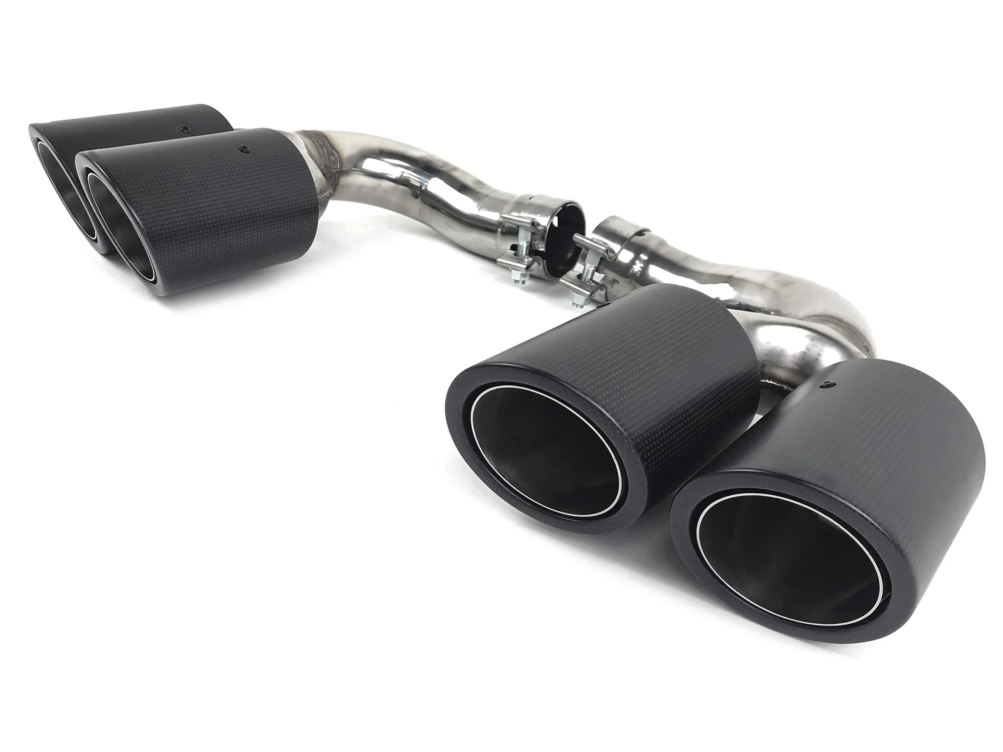 Real Carbon Fiber Exhaust Tips Muffler for 2019-2026  Porsche Cayenne Base 9Y0 - Image 7