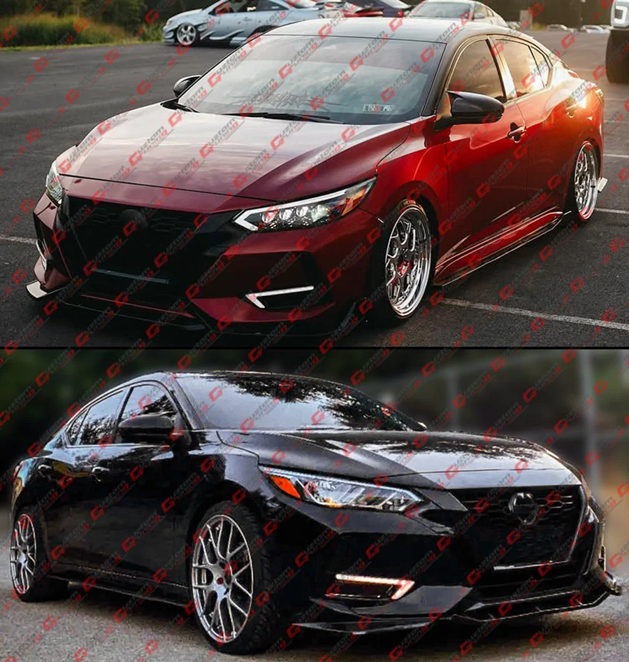 For 2020-2023 Nissan Sentra Front Bumper Bezel Cover Dual Color Sequential LED DRL - Image 10