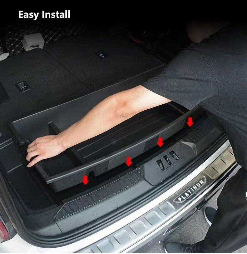 For 2020-2024 Ford Explorer Trunk Organizer Under Cargo Floor Rear Hatch Storage Box - Image 2