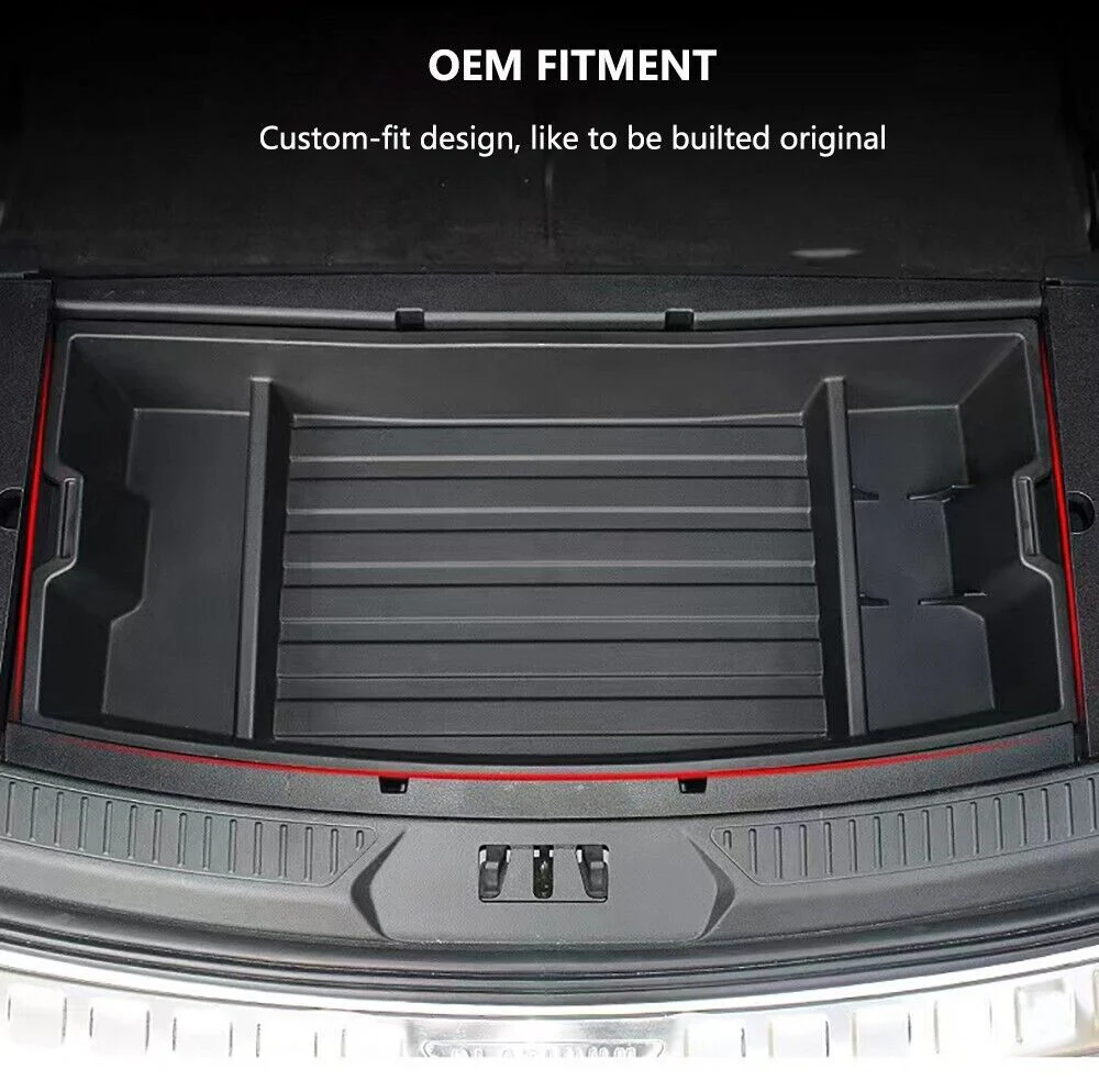 For 2020-2024 Ford Explorer Trunk Organizer Under Cargo Floor Rear Hatch Storage Box - Image 3