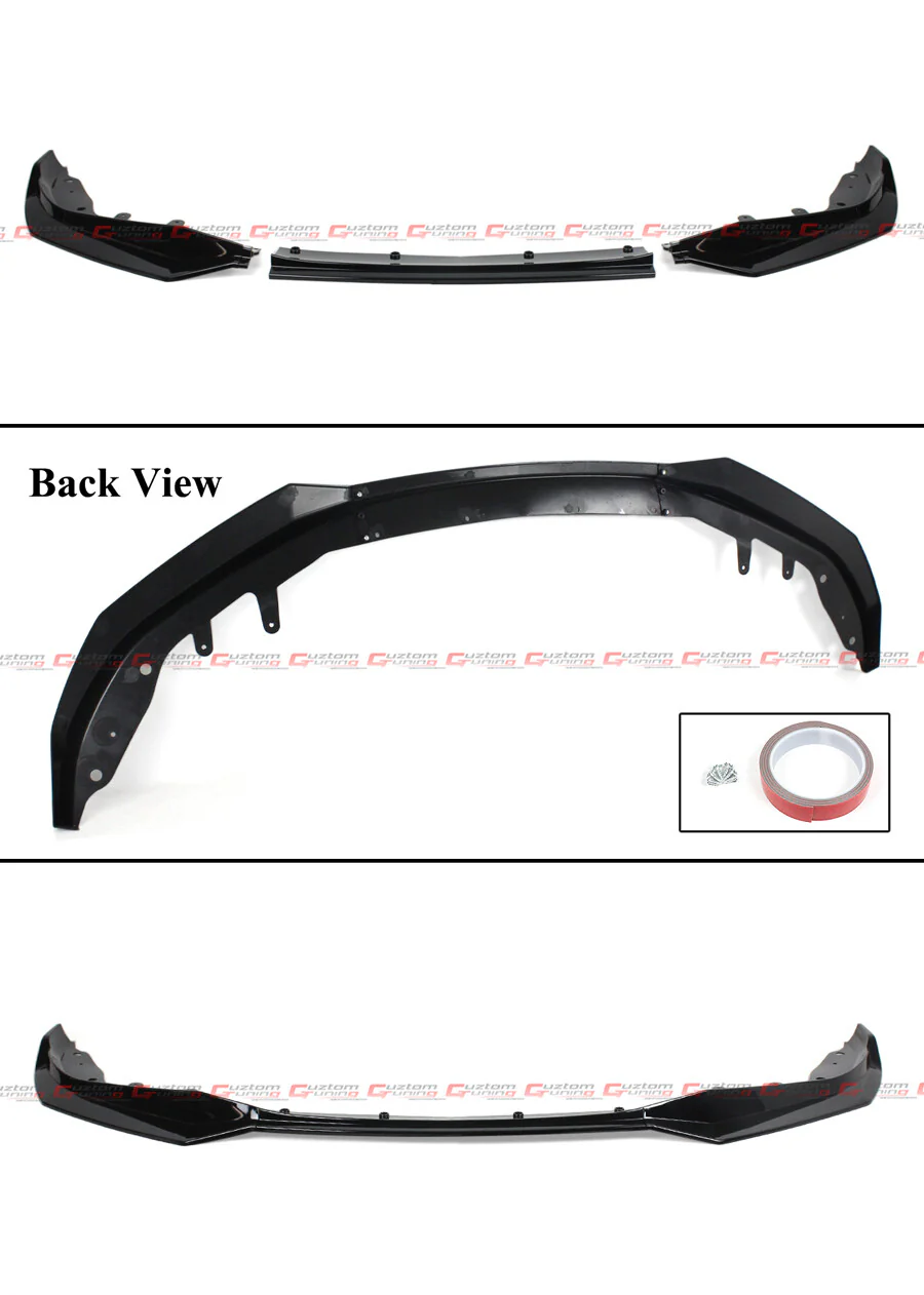 For 2020-2025 BMW G22 G23 4 Series M-Sport Gloss Black Front Bumper Lip Spoiler Splitter - Image 2