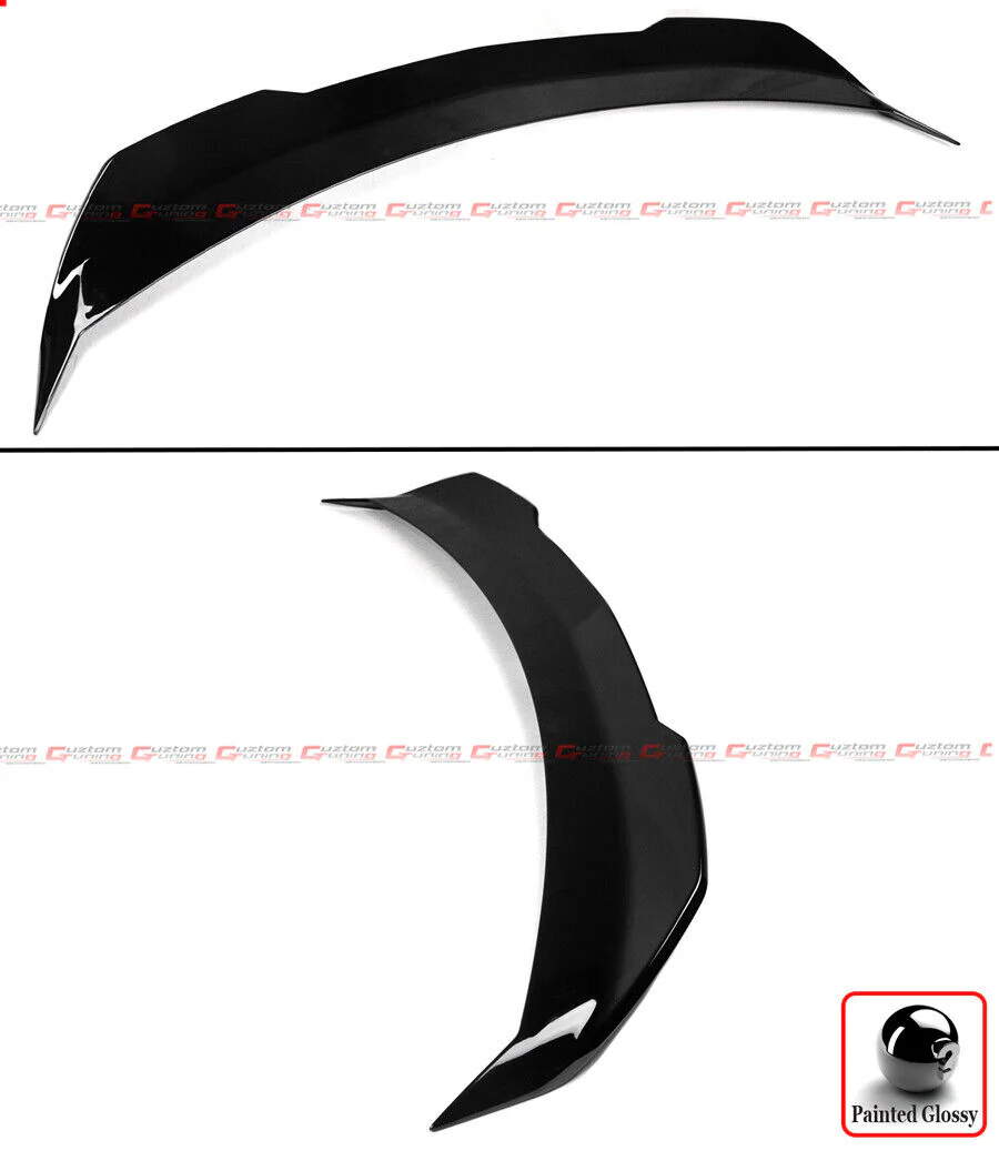 For 2020-2025 Cadillac CT4 V Blackwing Style Gloss Black Highkick Rear Trunk Spoiler Wing - Image 3