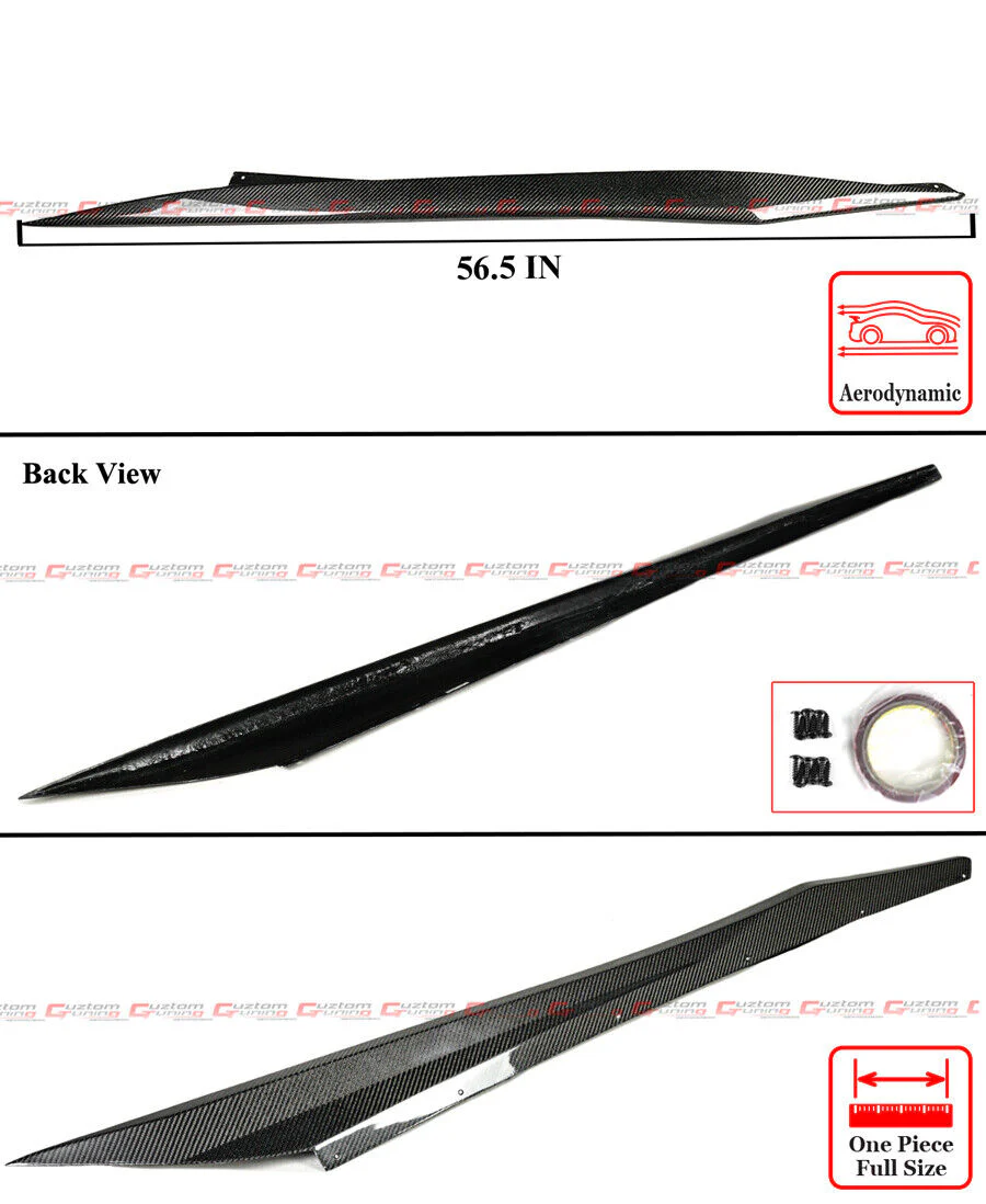 For 2020-2025 Corvette C8 Stingray Carbon Fiber Z06 Style Side Rocker Extension - Image 2