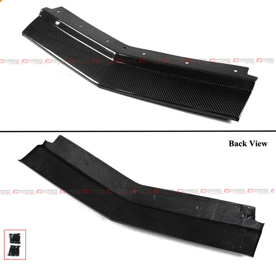 For 2020-2025 Corvette C8 Z51 Stingray Coupe ConvertibleReal Carbon Fiber Front Bumper Lip Splitter - Image 3