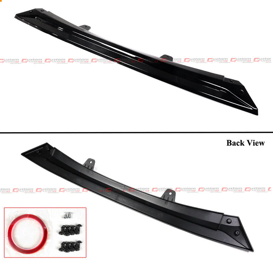 For 2020-2025 Toyota Corolla Sedan SE XSE V2 Gloss Black Front Bumper Lip Splitter - Image 3