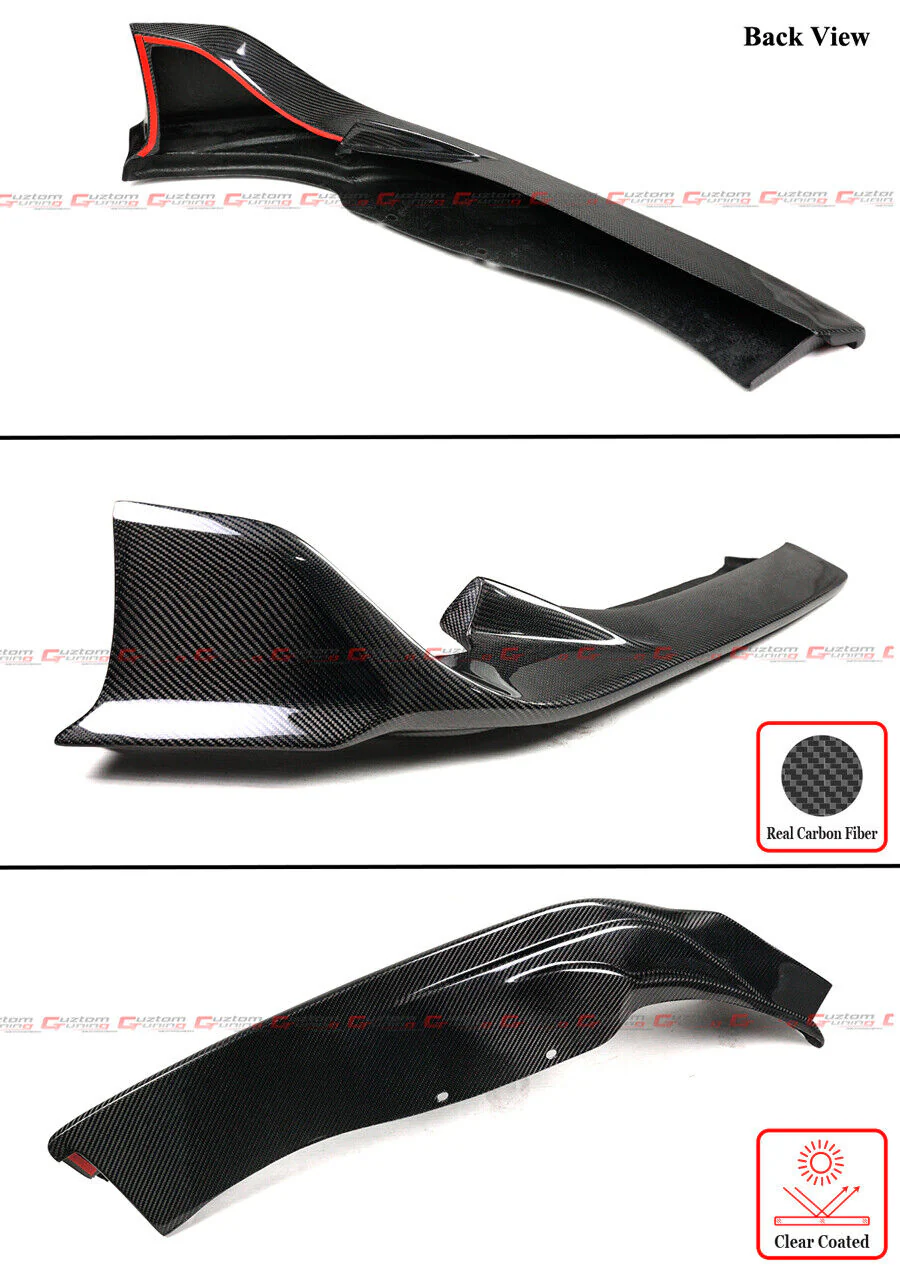 For 2020-2026 Toyota Supra A90 A91 MK5 CTM Design V2 Carbon Fiber Front Bumper Lip Splitter - Image 4