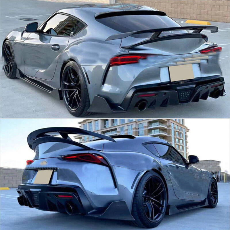 For 2020-2026 Supra A90 AG Style Carbon Look Rear Bumper Side Corner Aprons Spats - Image 3