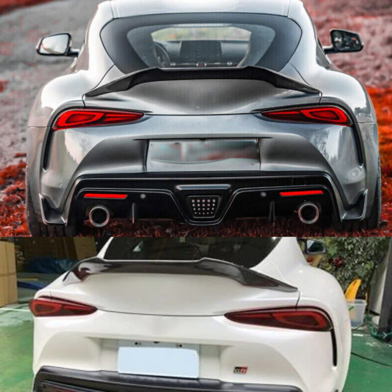 For 2020+ Toyora Supra A90 A91 Glossy Black Highkick Rear Trunk Spoiler Wing - Image 3