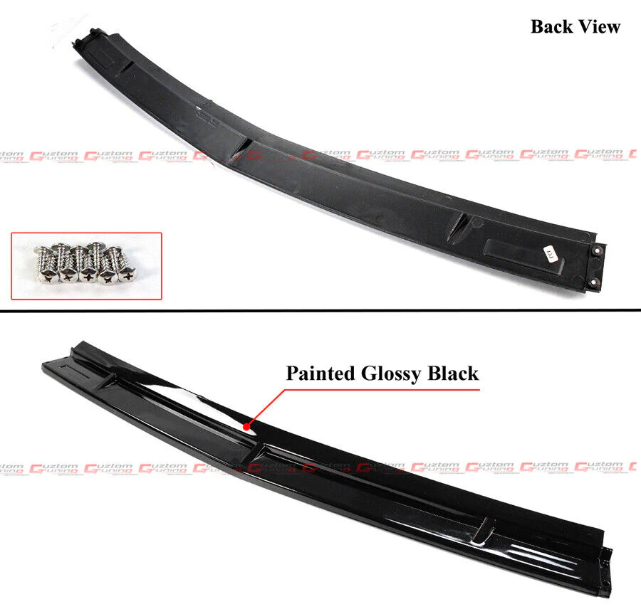 For 2021-2023 Mercedes W213 E-Class Sedan Gloss Black Front Bumper Lip Splitter - Image 3