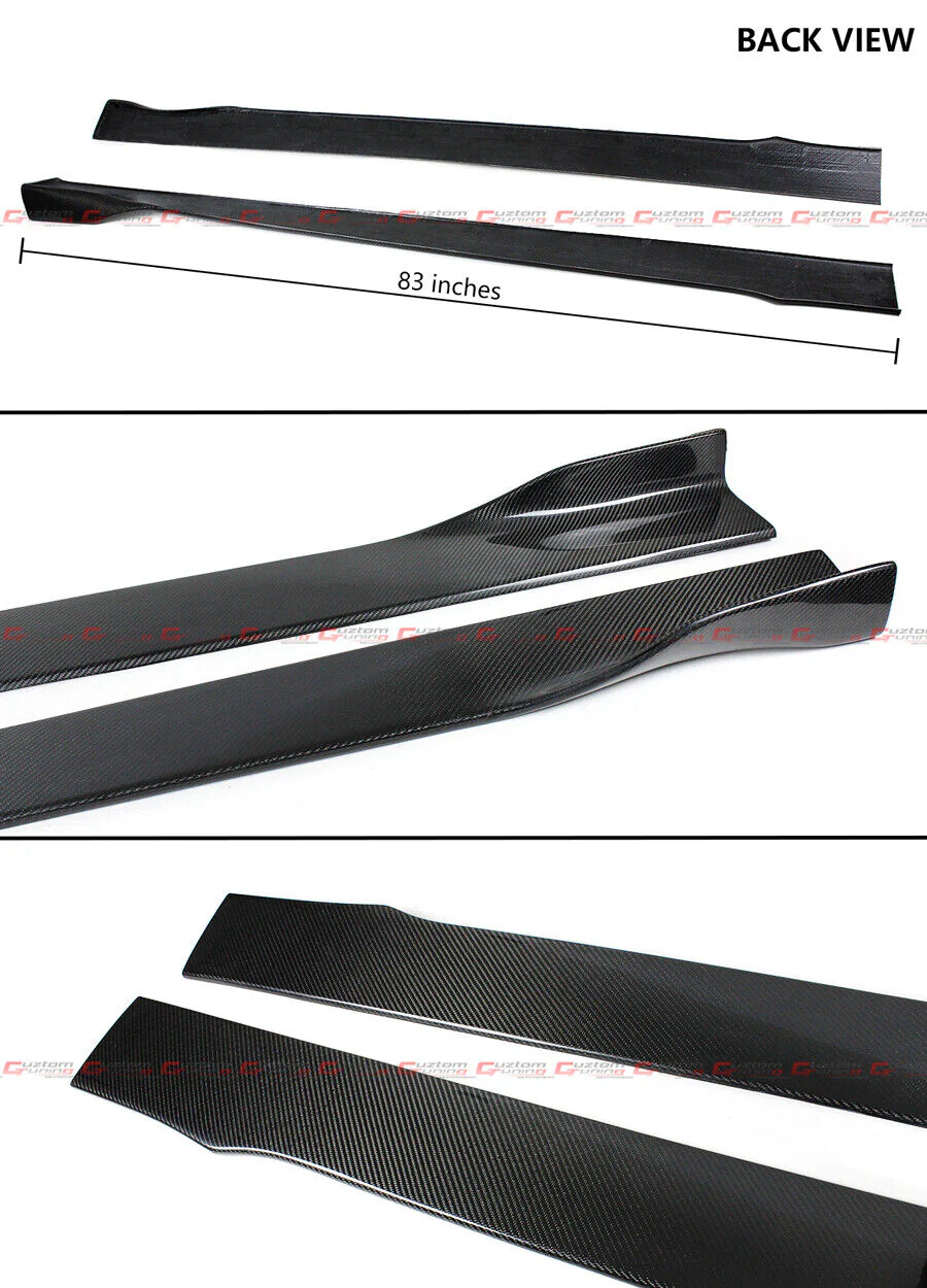 For 2021-2024 Lexus IS300 IS350 Carbon Fiber Winglet Side Skirt Extension - Image 2