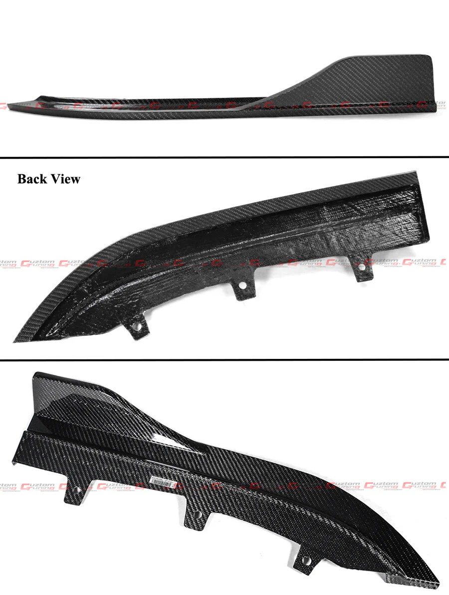 For 2021-2025 BMW G22 G23 430i K Style Carbon Fiber LED Rear Diffuser+Side Extension - Image 5