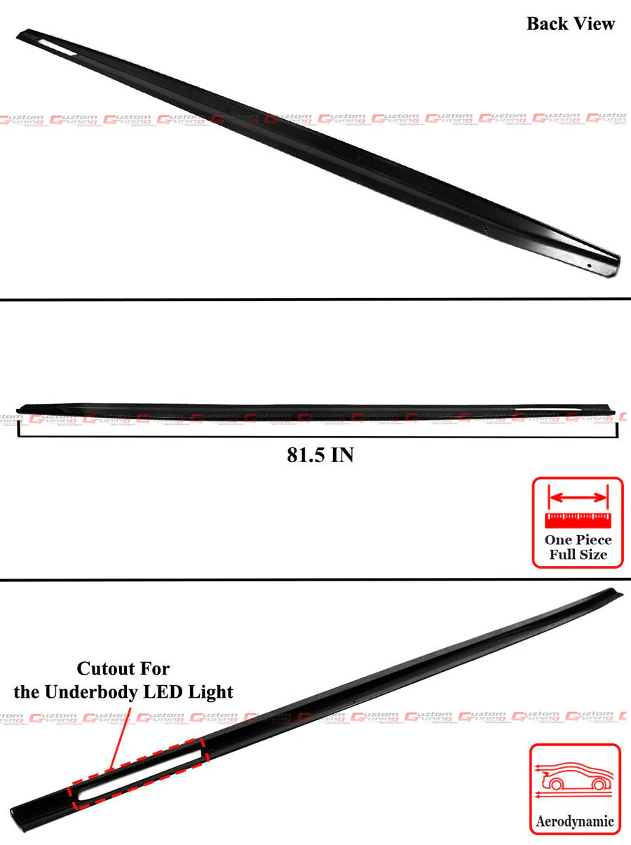 For 2021-2025 BMW G22 G23 430i M440i 2DR Gloss Black Side Skirt Extension - Image 2