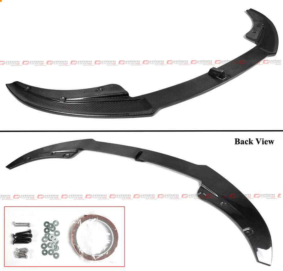 For 2021-2026 BMW G22 G23 430i M440i AC Style Carbon Fiber Front Bumper Lip Splitter - Image 3