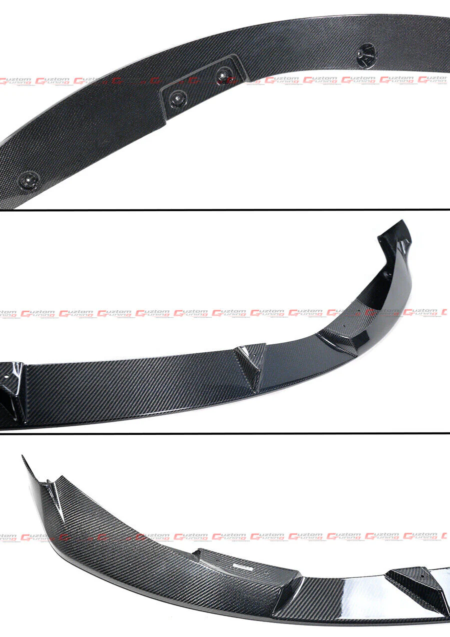 For 2021-2025 BMW G80 M3 G82 G83 M4 3D Style Real Carbon Fiber Front Bumper Lip - Image 3