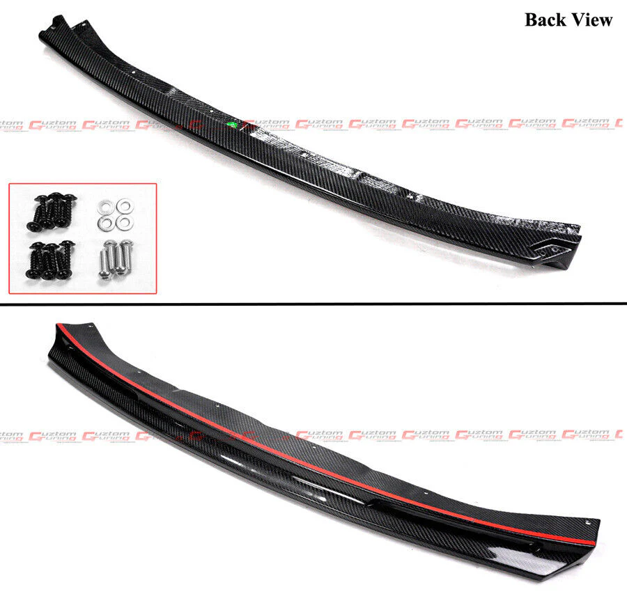 For 2021-2025 BMW G80 M3 G82 G83 M4 3PC V Style Real Carbon Fiber Front Bumper Lip - Image 3