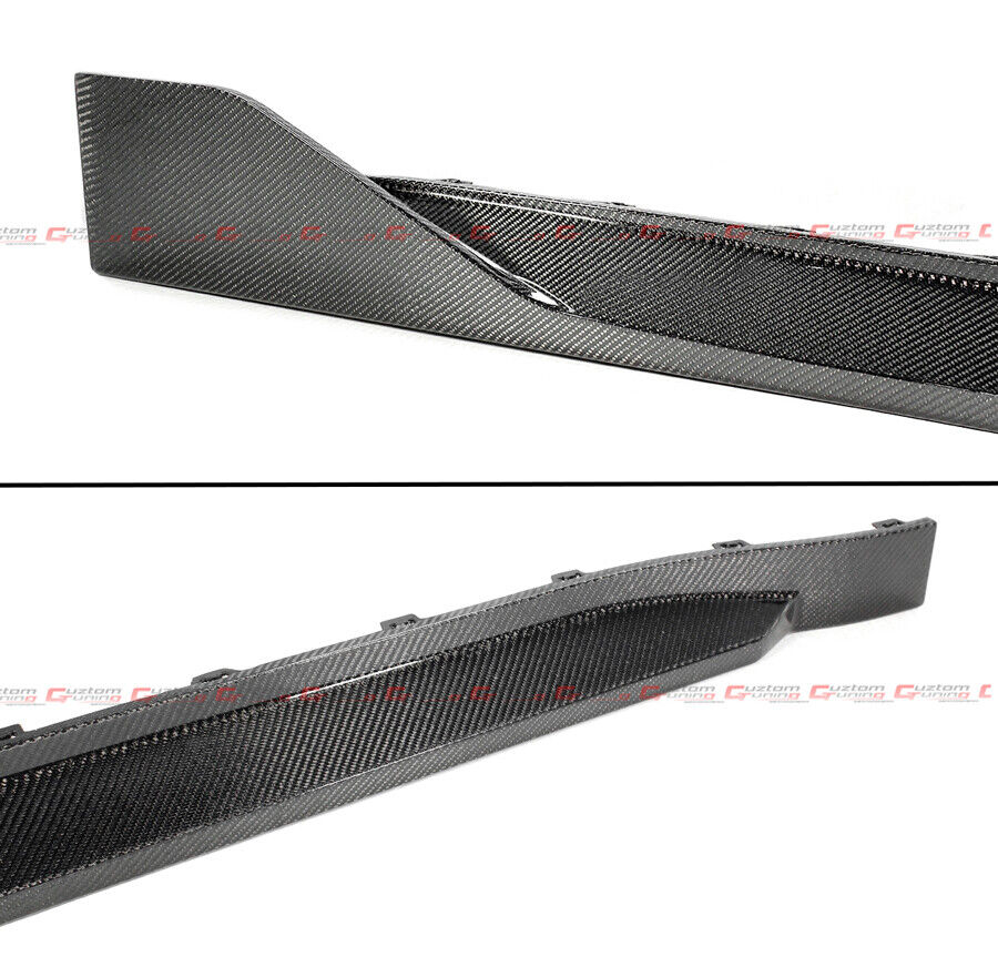 For 2021-2025 BMW G80 M3 Carbon Fiber Side Skirt Extension Splitter Replacement - Image 3