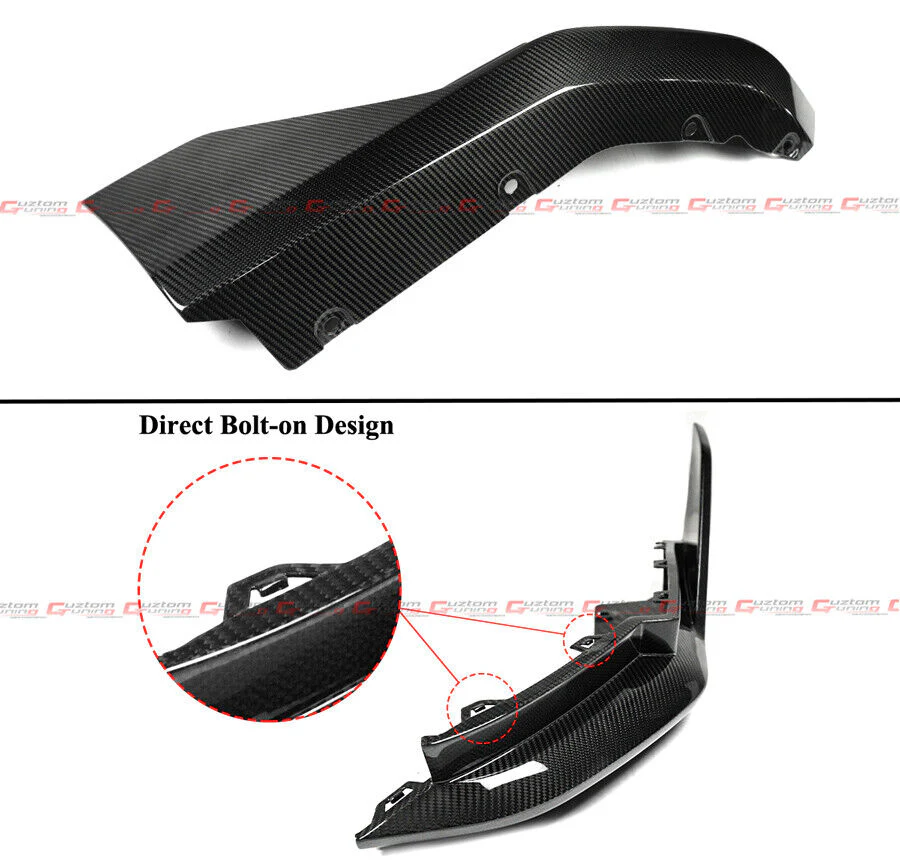 For 2021-2025 BMW G80 M3 MP Style Dry Carbon Fiber Rear Bumper Side Corner Spats Extension - Image 4