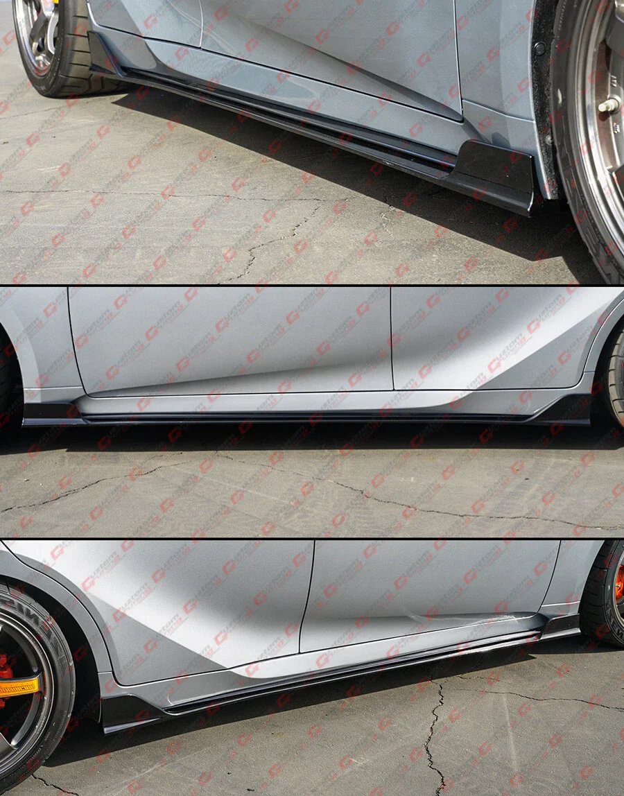 For 2021-2025 Lexus IS300 IS350 CTM V1 Gloss Black Winglet Side Skirt Extension - Image 6
