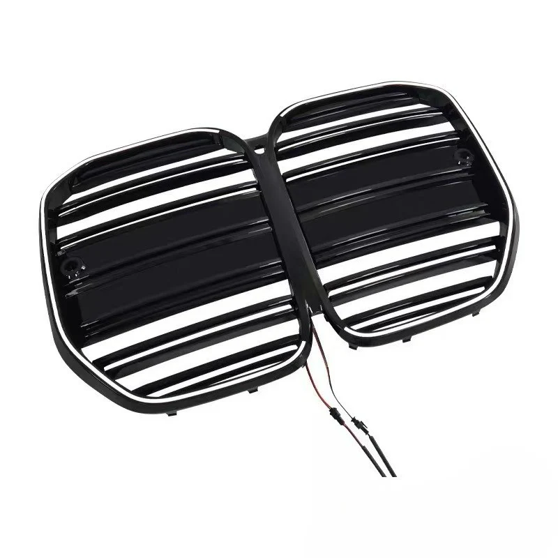For 2021-2026 BMW 4 Series G22 G23 430i M440i Coupe Gloss Black Front Bumper Grille w/ LED Light - Image 5