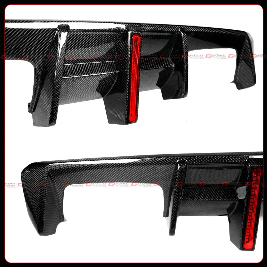 For 2021-2026 BMW G80 M3 G82 G83 M4 CTM V3 Full Carbon Fiber Rear Diffuser W/ LED - Image 4