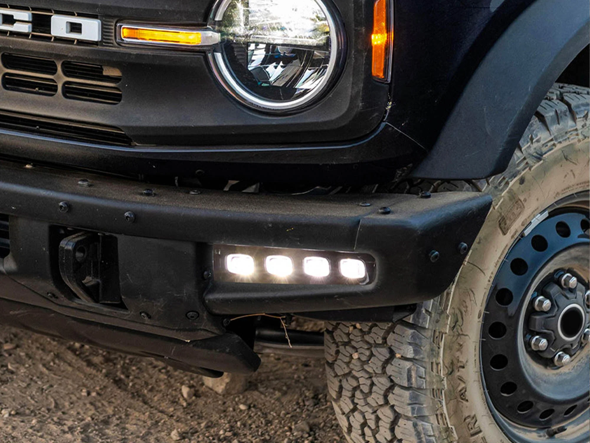 LED Fog Light For Ford Bronco Raptor 2021-23 Front Bumper Lamp Running Light DRL - Image 2