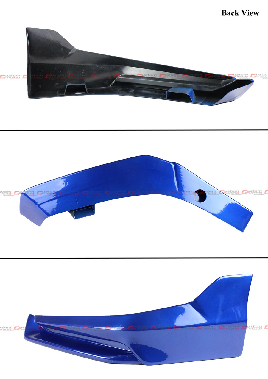 For 2022-2024 Honda Civic Yofer Painted Blue Black Front Bumper Lip Splitter Kit - Image 4