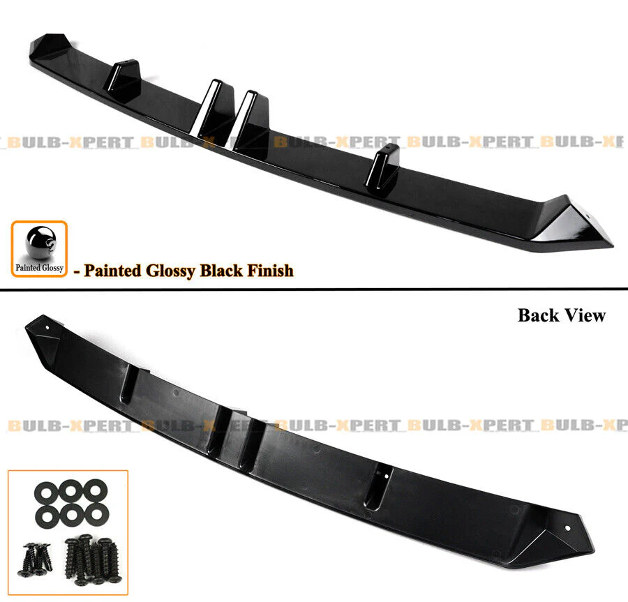 For 2022-2024 BMW G01 X3 G02 X4 LCI M Sport Gloss Black Front Bumper Lip - Image 3