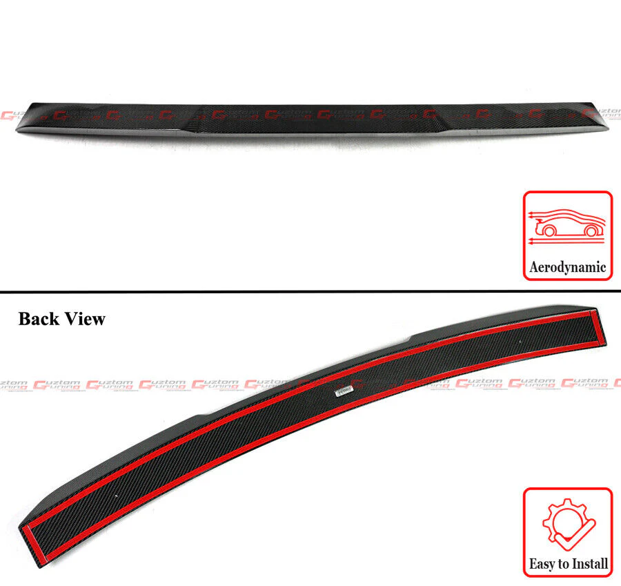 For 2022-2025 BMW G42 2-Series G87 M2 Real Carbon Fiber Rear Window Roof Spoiler Wing - Image 2