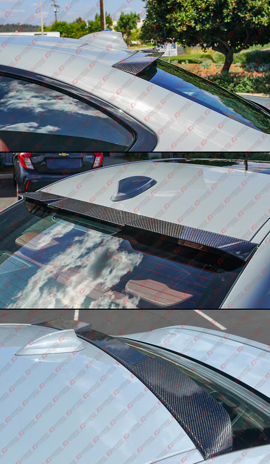 For 2022-2025 BMW G42 2-Series G87 M2 Real Carbon Fiber Rear Window Roof Spoiler Wing - Image 4