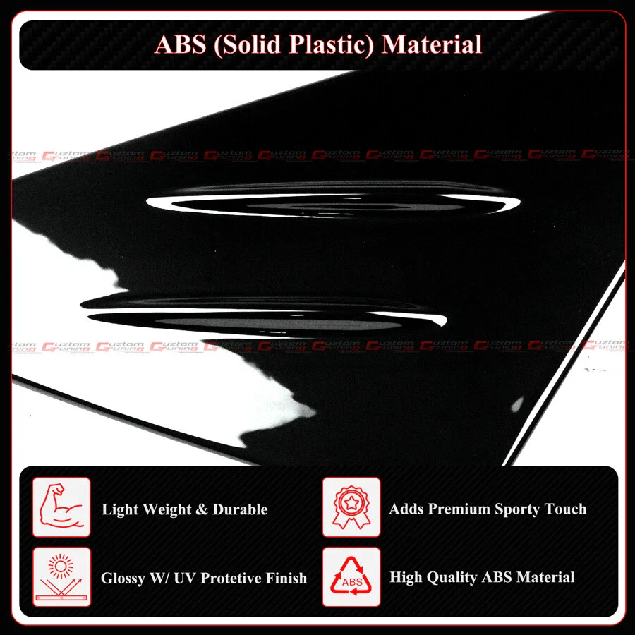 For 2022-2026 Honda Civic Hatchback Type R FL5 M Style Gloss Black Side Window Louver - Image 6