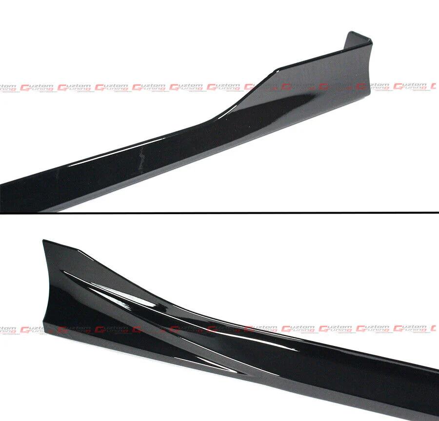 For 2022-2026 Honda Civic Sedan Hatchback RS Style Gloss Black Side Skirt Extension - Image 3