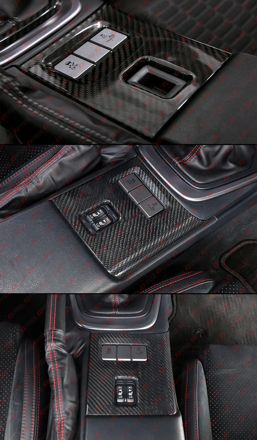 For 2022-2026 Subaru BRZ Toyota GR86 Real Dry Carbon Fiber Center Console Trim Cover - Image 5
