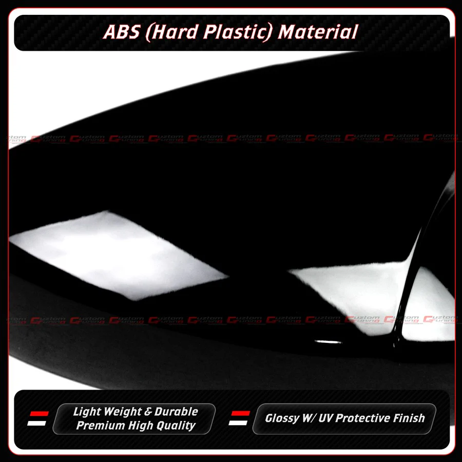 For 2022-2026 Honda Civic M Wing Style Gloss Black Side Mirror Cover Caps W/O Light - Image 4