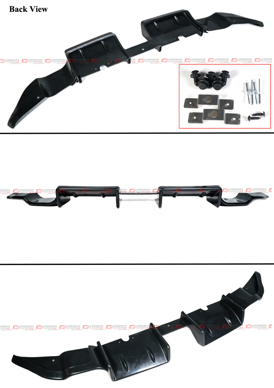 For 2022–2026 Subaru BRZ Toyota GR86 PU Rear Bumper Diffuser + Corner Spats Apron - Image 2