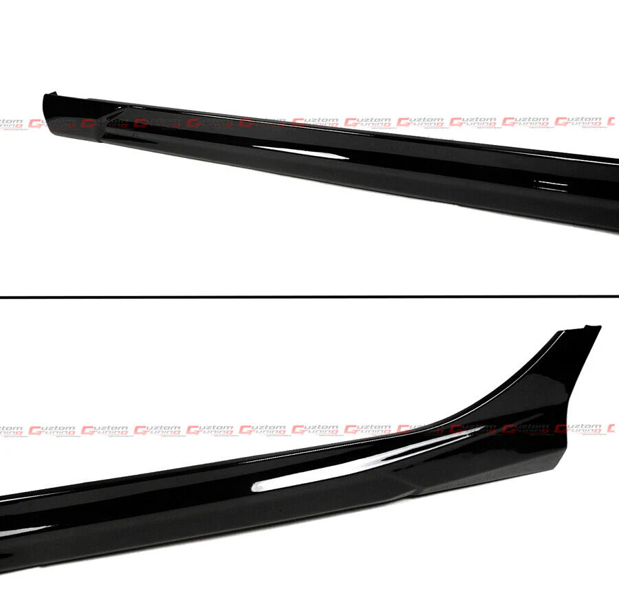 For 2022-2026 Honda Civic 11th Gen GF Bodykit V1 Gloss Black Side Skirt Extension - Image 3