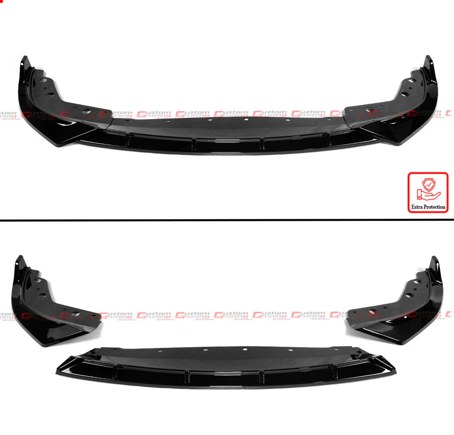 For 2023-2025 BMW G20 M340i 330i M Sport GT Style Gloss Black Front Bumper Lip Kit - Image 3