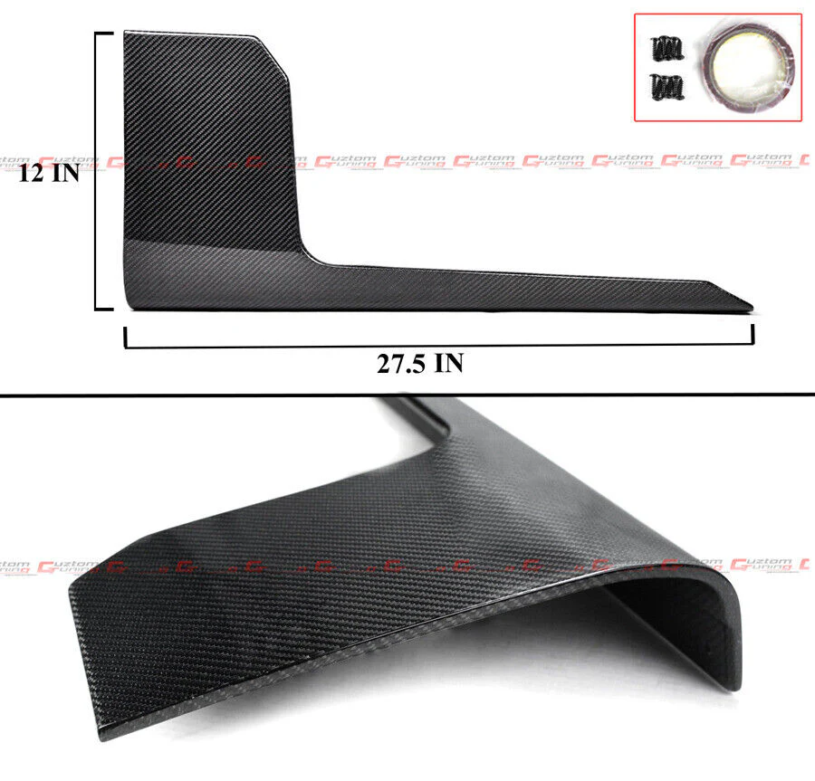 For 2023-2025 BMW G87 M2 MP Carbon Fiber Side Skirt Extension Winglet Attachment - Image 3