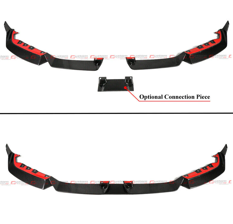 For 2023-2026 BMW M2 G87 Coupe Carbon Fiber Front Bumper Lip Splitter - Image 2