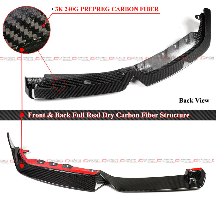 For 2023-2026 BMW M2 G87 Coupe Carbon Fiber Front Bumper Lip Splitter - Image 3