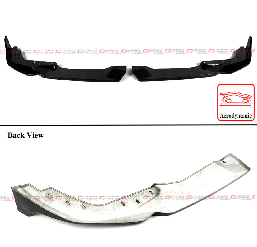 For 2023-2025 BMW M340i 330i M Sport G20 LCI MP Style Gloss Black Front Bumper Lip - Image 2