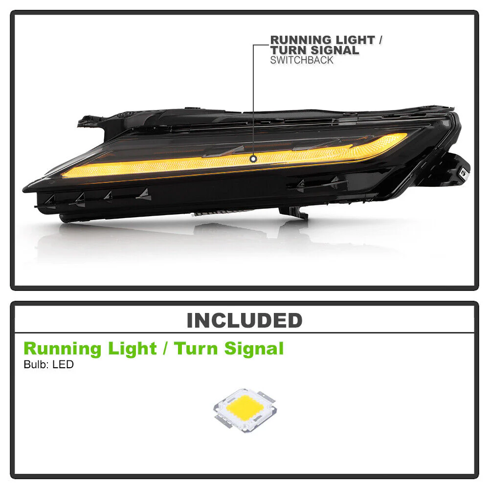 For 2023-2025 Chevy Blazer Upper LED Daytime Running Lights Signal Lamps Pair - Image 4