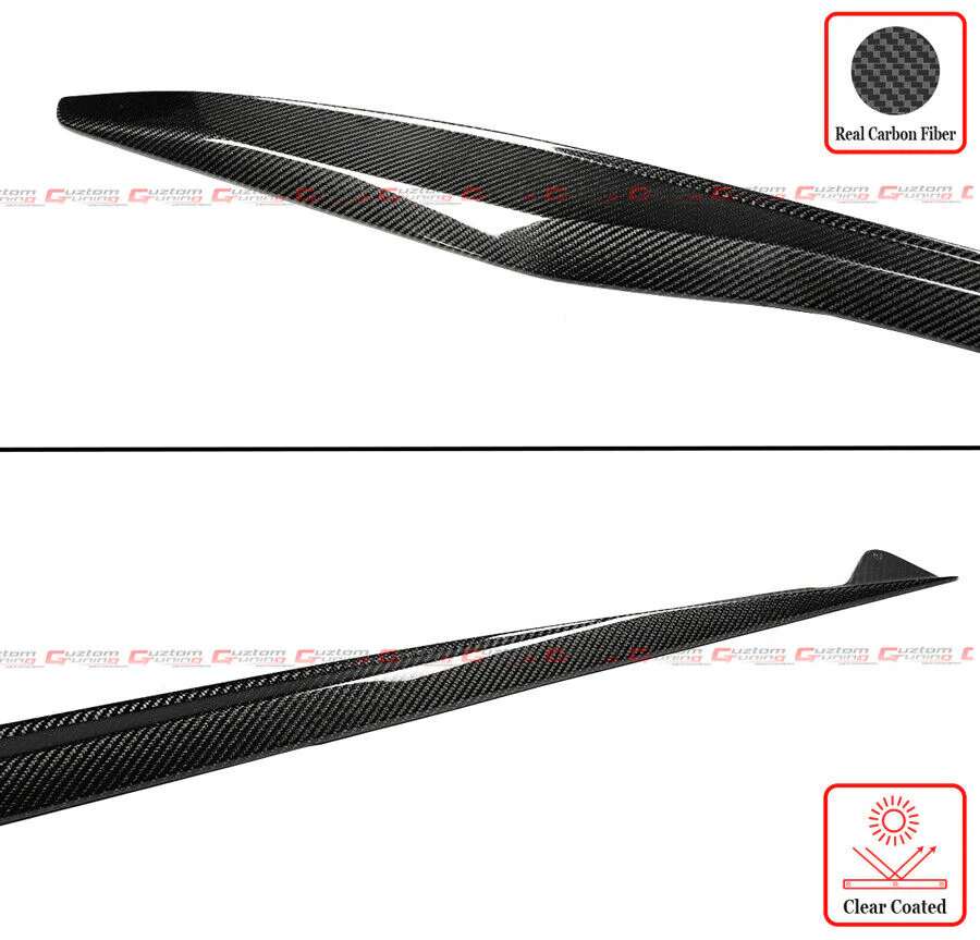 For 2023-2025 Corvette C8 Z06 Carbon Fiber Z07 Style Replacement Side Skirt Splitter - Image 3