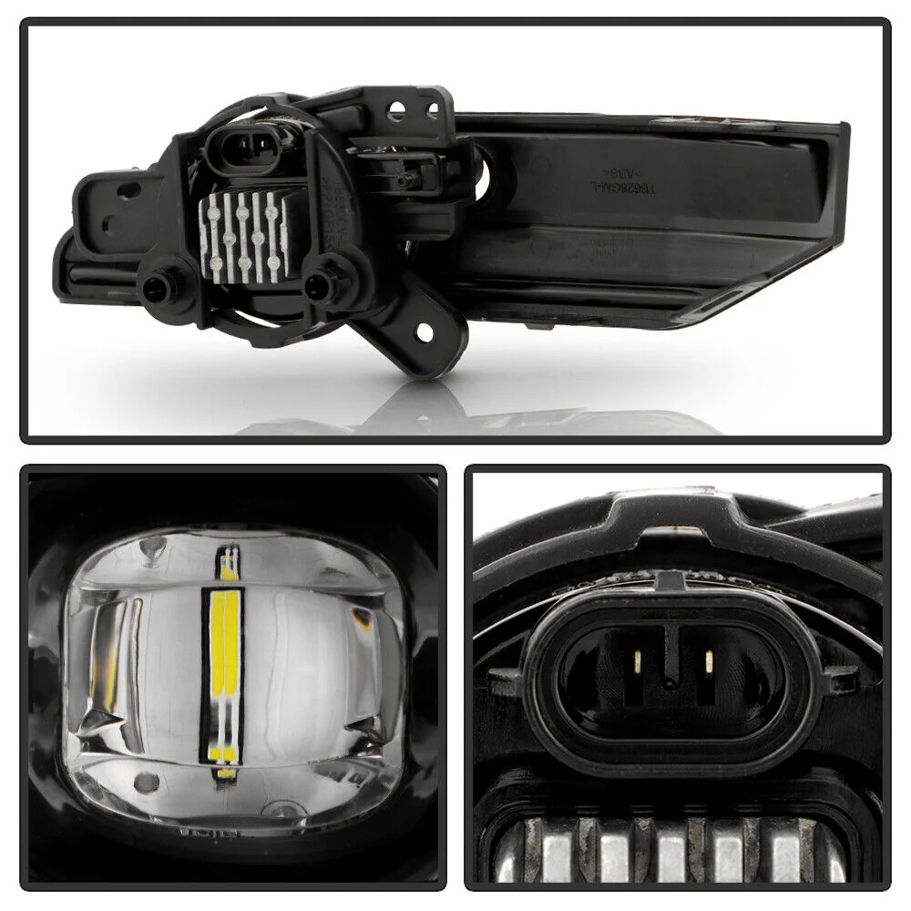 For 2023-2025 GMC Canyon LED Bumper Fog Lights Driving Lamps w/Switch Left+Right - Image 4