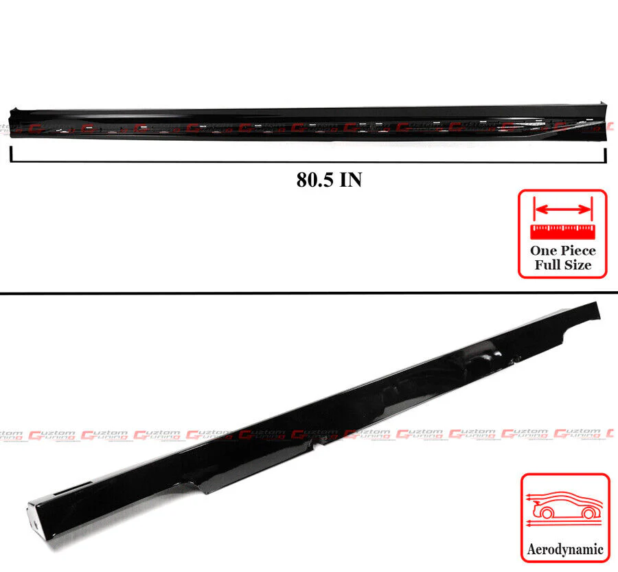 For 2023-2026 Honda Accord Black Add On Side Skirt Extension - Silver Trim - Image 2