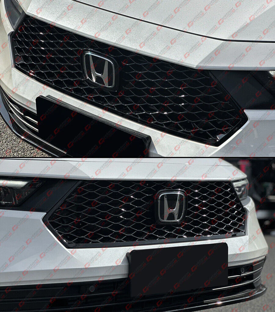 For 2023-2026 Honda Accord Front Bumper Grille Radiator Gloss Black - Image 5